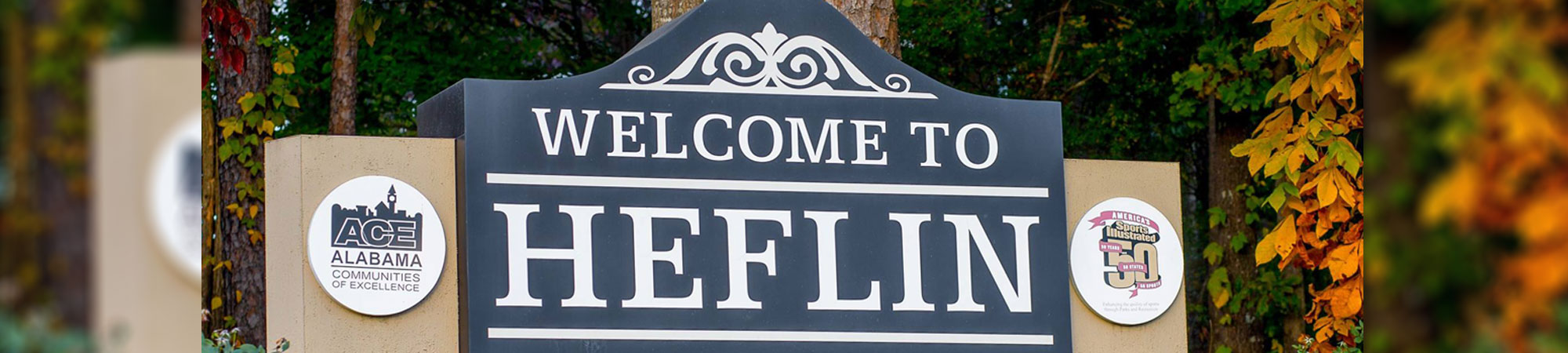 welcome to Heflin sign